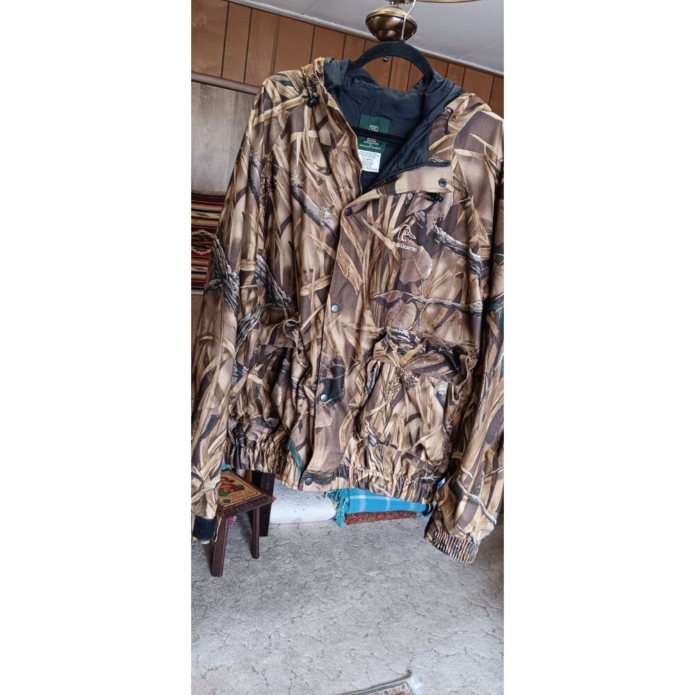 Duck's Unlimited XL Whitewater Outdoors Wetlands Camo Jacket Soft Outershell